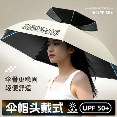 伞帽头戴式2025新款户外钓鱼采茶