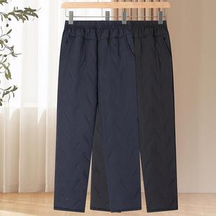 棉裤 妈妈加绒加厚高腰女裤 中老人冬季 子外穿宽松大码 保暖裤 奶奶装