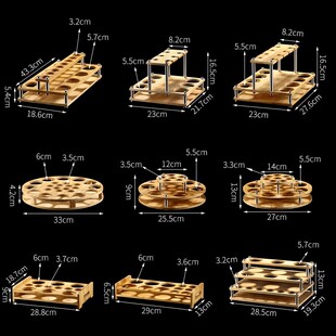 红酒杯托盘酒杯架放置架分酒器收纳架一口杯白酒杯架防尘摆件高档
