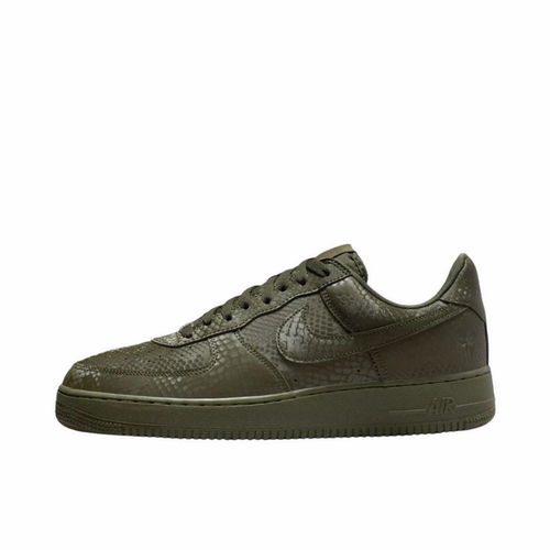 Nike Air Force 1 Low低帮板鞋男款黑色Kobe Forever Olive