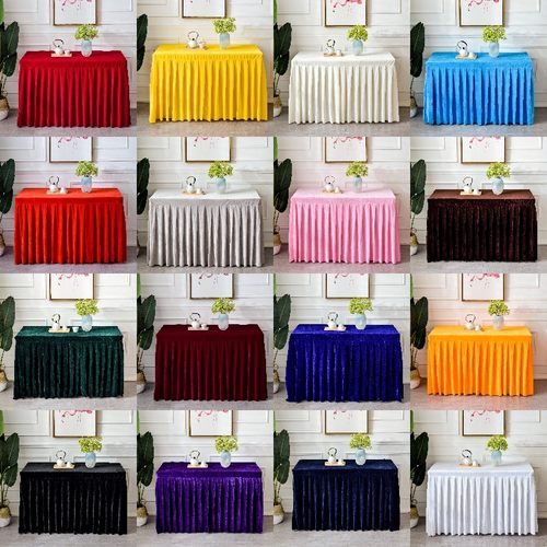 定制会议桌布长方形金丝绒