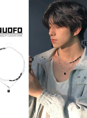 双层叠戴项链高级轻奢