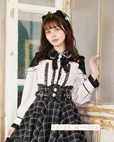 Japanese-style sweet mass-produced off-the-shoulder lace with cutout design, sweet and slimming 0310 long-sleeved shirt thumbnail 7
