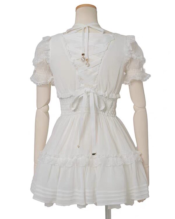 thumbnail for Liz Japanese mass-produced new sweet and cute Lolita lace patchwork 8868 French girly style dress