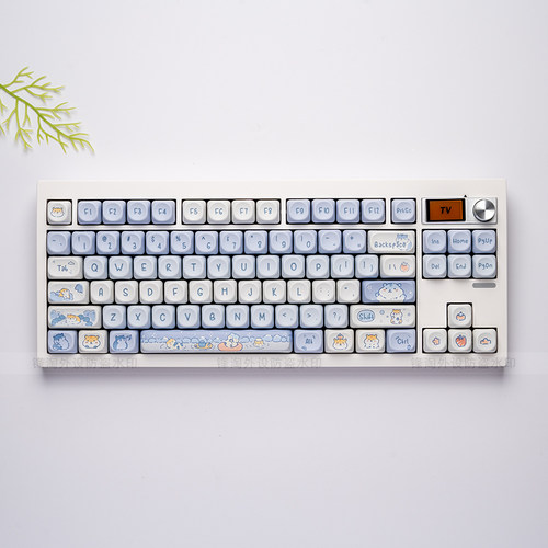 GMK87机械键盘gasket三模有线蓝牙客制化成品静音办公麻将音屏幕
