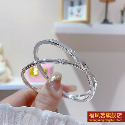 原创设计女银饰正生幸运四叶手镯