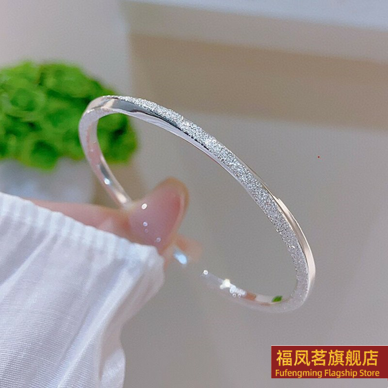 原创设计女银饰正生足银999手镯