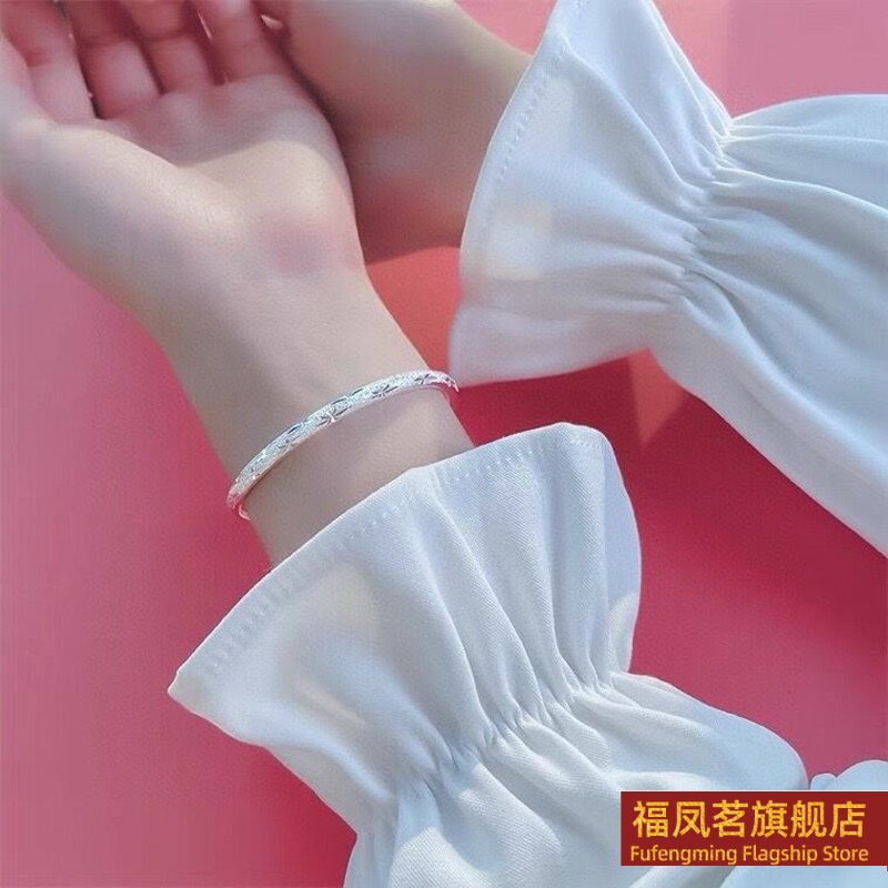 正生满天星纯银999手镯年轻学生款礼物新款高级感送女友生日礼物