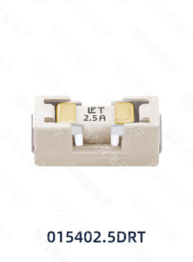 力特015402.5DRT贴片慢断一次性保险丝1808带座熔断器FLT2.5A125V
