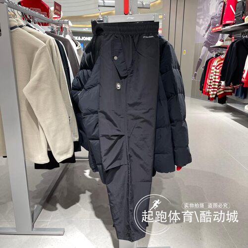 李宁男子时尚工装风直筒运动裤