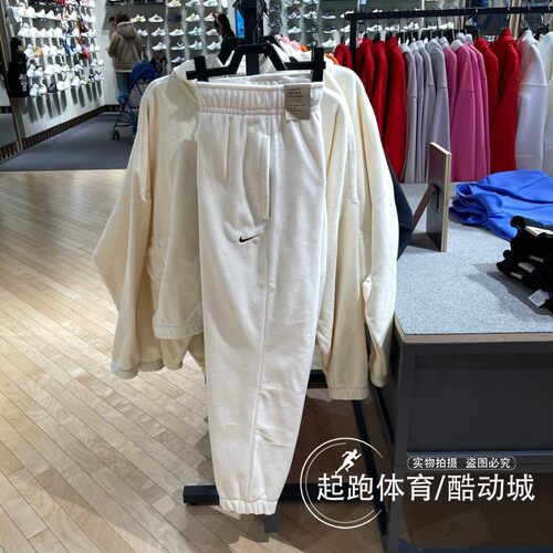 耐克女摇粒绒保暖束脚长裤