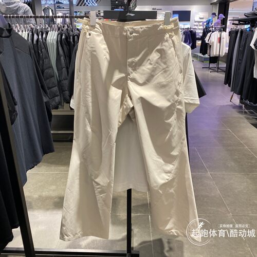 李宁女速干梭织直筒运动长裤