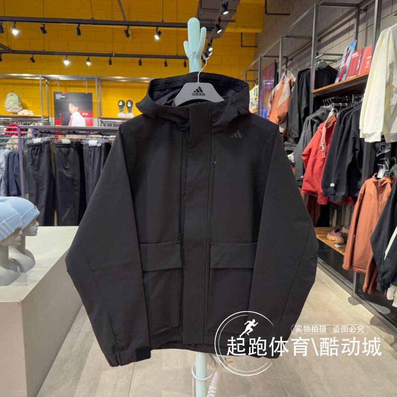 阿迪达斯男子拒水保暖夹克外套