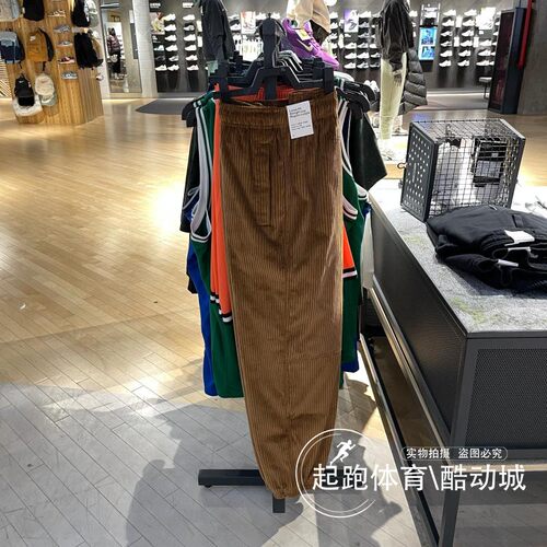 耐克直筒男时尚宽松灯芯绒休闲裤