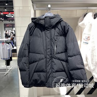 李宁男子羽绒服2023冬新款 潮流鸭绒保暖宽松连帽外套AYMT065 时尚