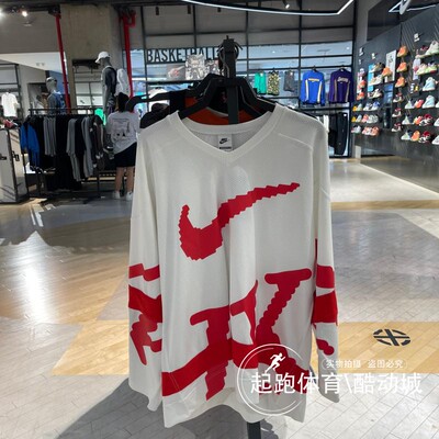 耐克男经典印花宽松运动卫衣