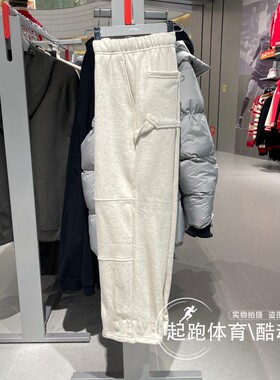 李宁男子卫裤2025春季新款反伍BADFIVE纯棉宽松直筒运动裤AKLV191