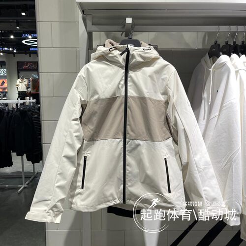 李宁女子连帽保暖防风运动风衣