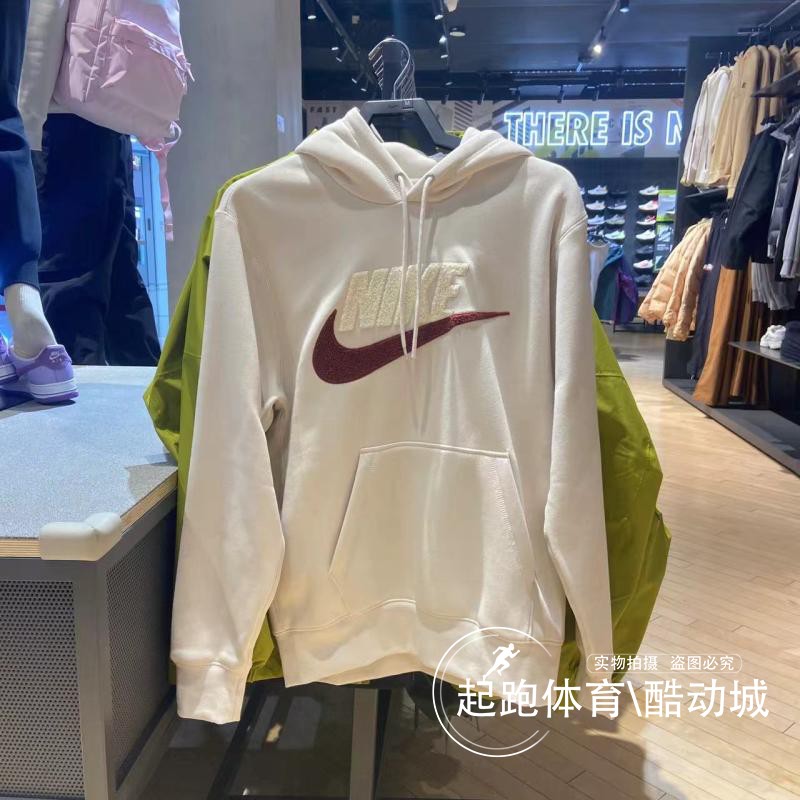 耐克男连帽美式复古针织休闲卫衣