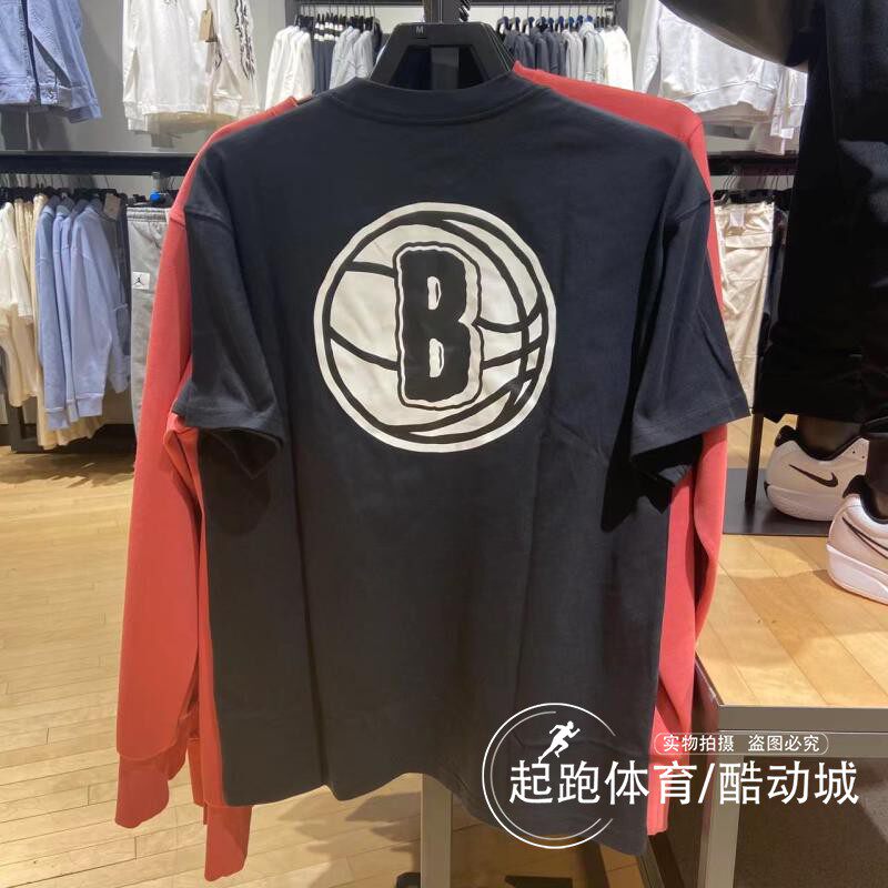 耐克男纯棉透气篮球运动短袖