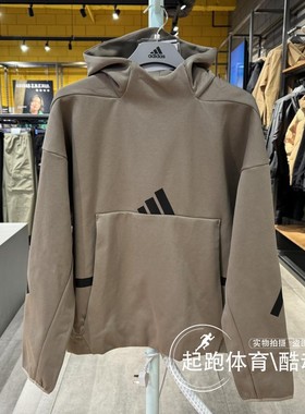 阿迪达斯男子2024秋季新款ZNE针织保暖连帽宽松卫衣JE3071 JF2454