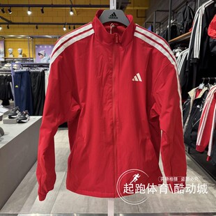 adidas阿迪达斯男子2026春新年款 加绒宽松立领梭织夹克外套KR2519