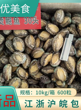 新鲜冷冻鲍鱼20斤箱鲍鱼海鲜原只带壳鲍鱼规格齐全海鲜餐厅商用