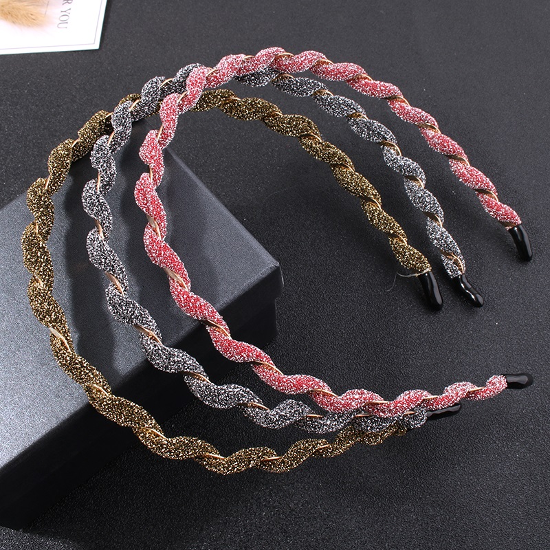 网红新款缠绕刘海发带碎发箍女洗脸外出简约气质超仙头箍细款发卡