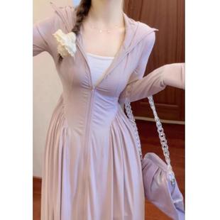 收腰冰丝防晒衣长款全身女防晒裙夏季2025新款女款防晒服小个子夏