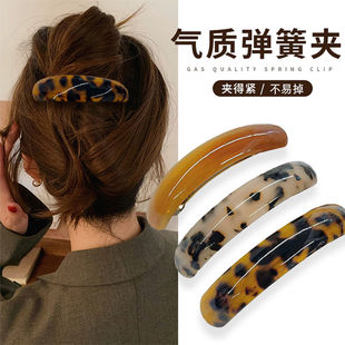 高级感弹簧夹盘头发用的发夹女后脑勺扁头神器发卡一字夹头饰夹子