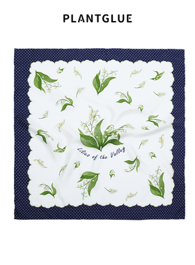 植花PLANT 波莱罗之舞 原创真丝丝巾法式 桑蚕丝中方巾母亲节礼物