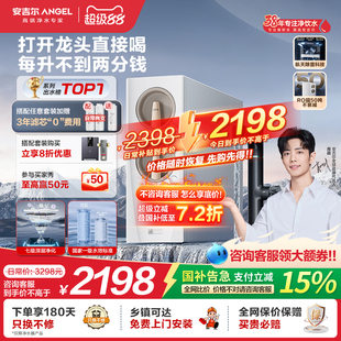 政府补贴安吉尔净水器家用直饮厨房自来水过滤净水机玉龙Pro1200G