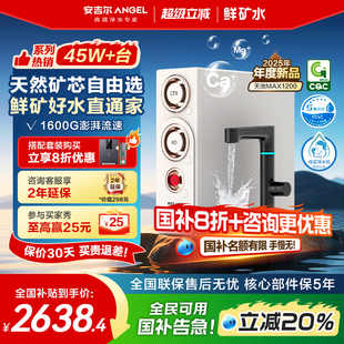 哪吒2代4000 政府补贴安吉尔净水器家用直饮1600G矿物质净水机新款