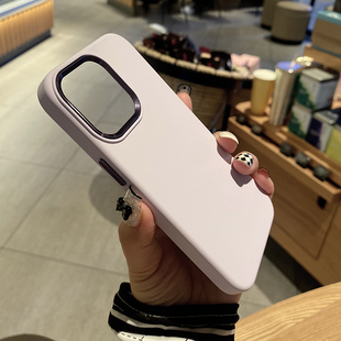 適用蘋果16Promax手機(jī)殼液態(tài)高級iphone15Pro手機(jī)套全包防摔14Promax外殼簡約純色13PM新款 耐臟抗發(fā)黃13軟殼