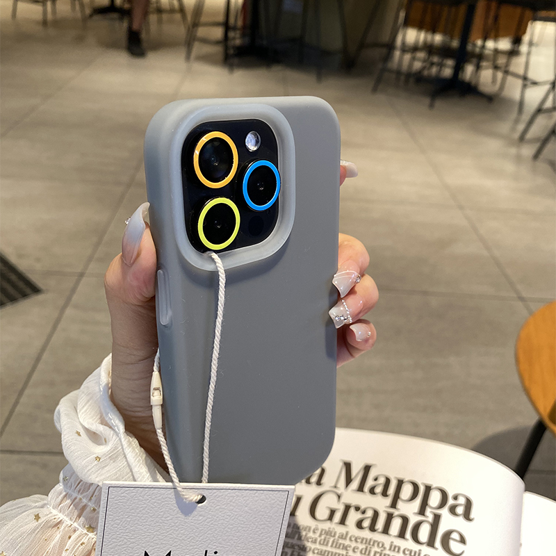 苹果16Promax液态硅胶简约防摔