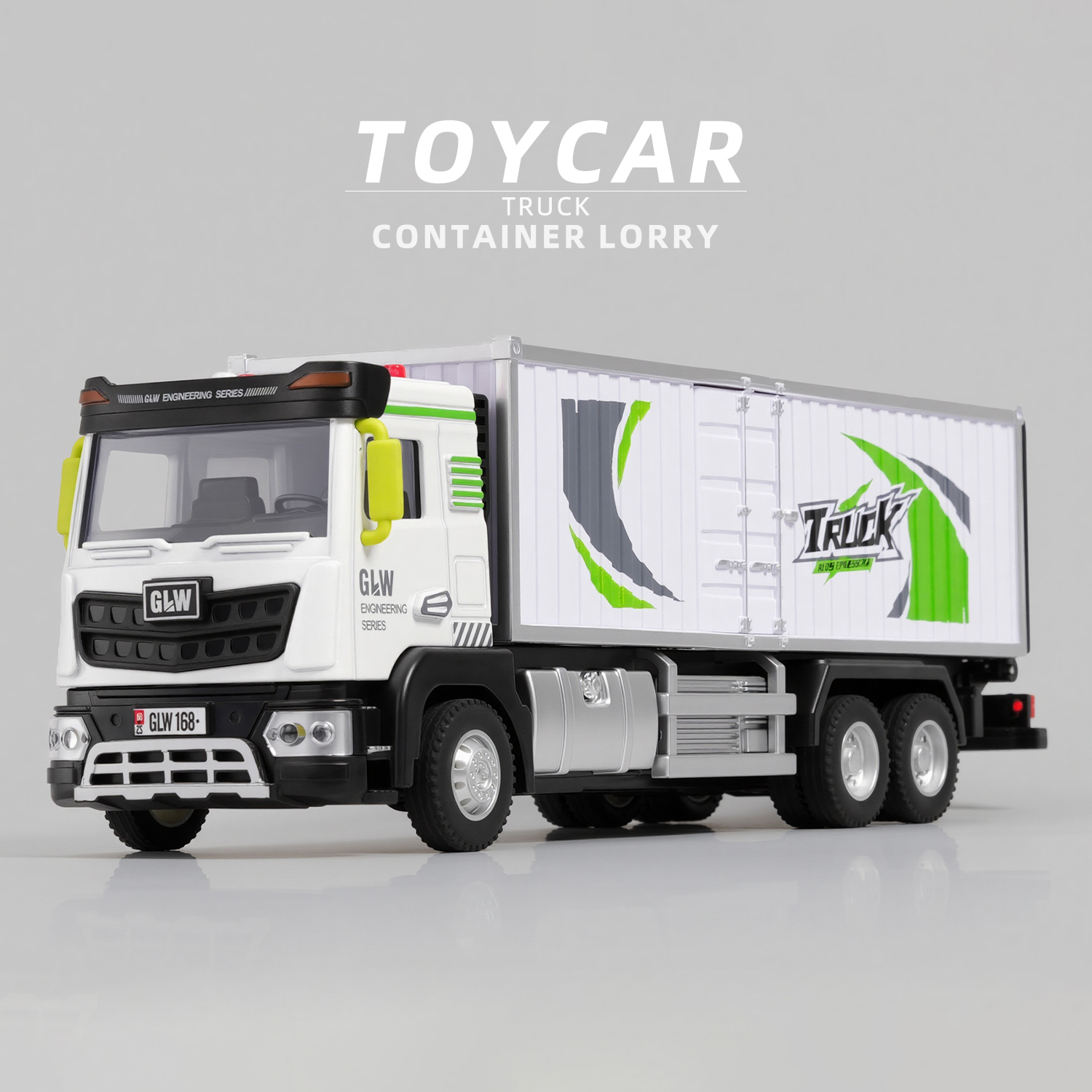 合金货柜车玩具仿真模型运输卡车