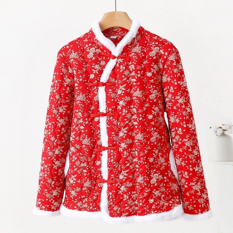 2026冬季加棉棉衣女士盘扣网红棉服外套中国风宽松长袖上衣大花袄,女装/女士精品,棉衣/棉服,淘宝优惠券,粉丝福利购,淘宝优惠卷