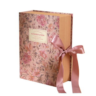乐本·花屿绮园立体书本盒教师节生日礼物结婚伴手礼盒空盒包装盒