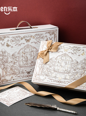 乐本·蝴蝶少女教师节母亲节38礼盒空盒欧式复古伴手礼品盒大号盒