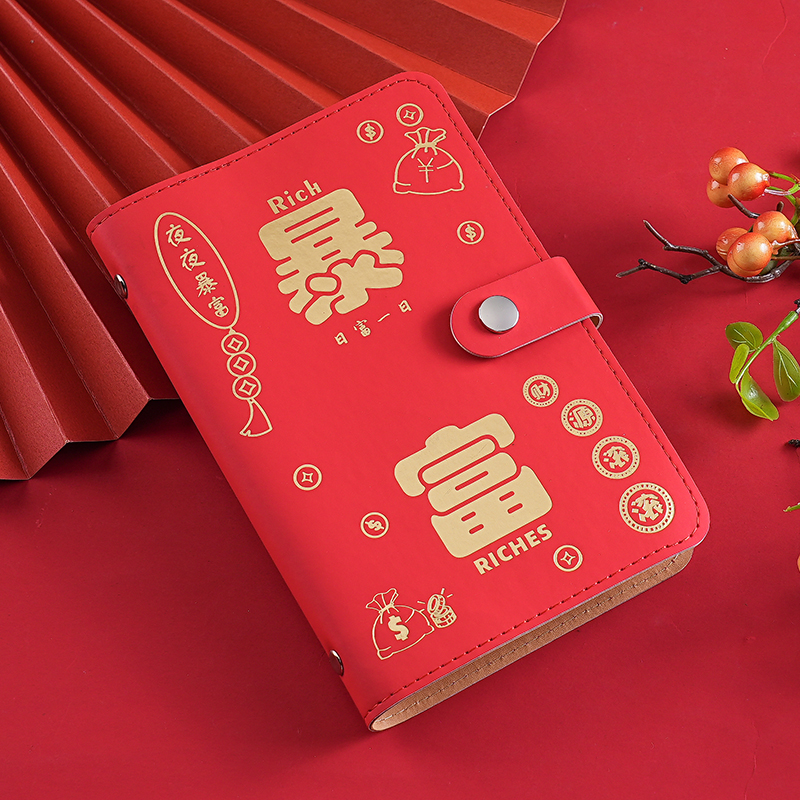 暴富密码锁存钱夹大容量现金钱包