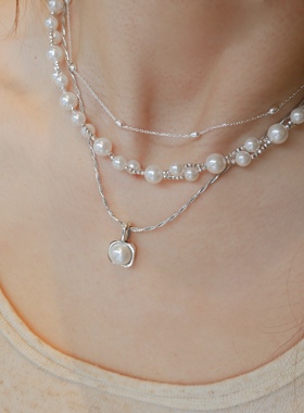 925纯银麻花链女复古项链