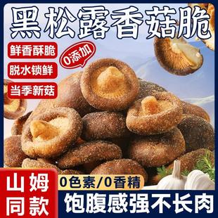 黑松露香菇脆零食即食蔬菜干脱水山香菇脆片姆鲜菇干果蔬脆小吃