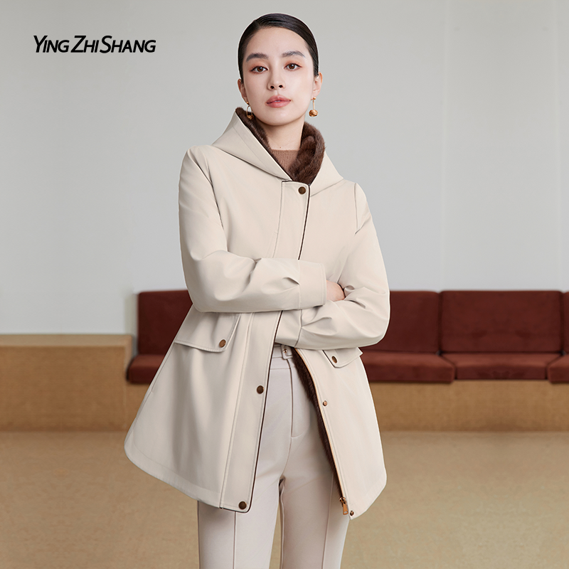 赢智尚皮草派克服独特漂亮厚外套