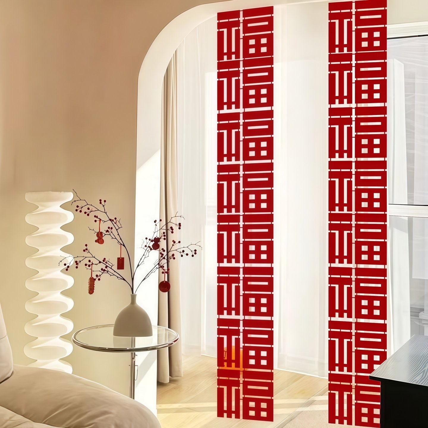 长条福字新年装饰室内客厅背景拉花挂饰乔迁之喜搬家入宅拍照道具,节庆用品/礼品,拉花,淘宝优惠券,粉丝福利购,淘宝优惠卷