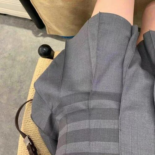 TB百褶裙四杠显瘦短裙半身裙夏季