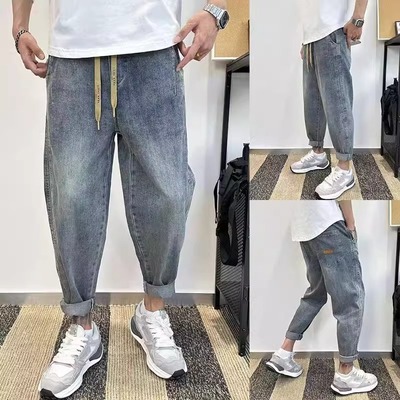 特大码300斤春秋裤子男款牛仔裤