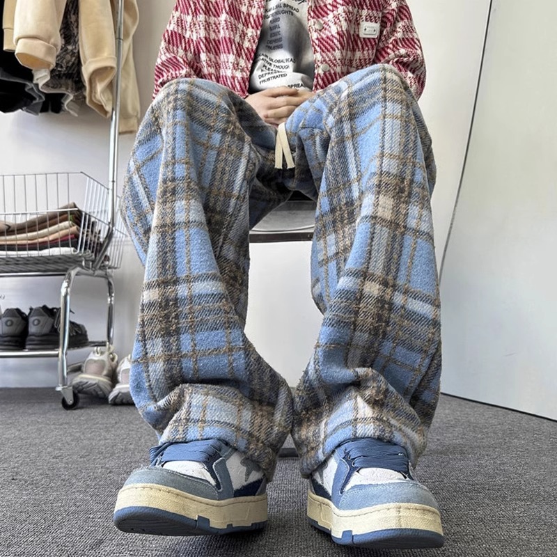 特大码300斤毛呢裤子男款秋冬