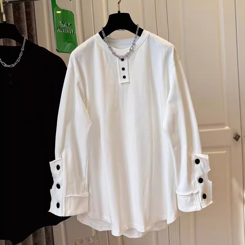 特大码300斤长袖T恤打底衫男春秋