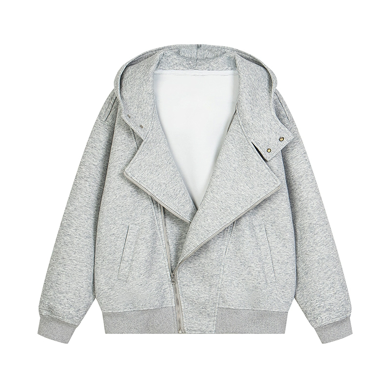 特大码300斤双拉链开衫卫衣男