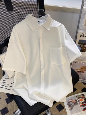 300斤大码男装cleanfit白衬衫